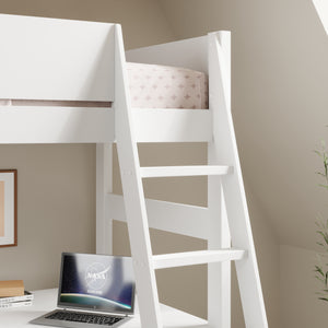 Oxford Solid Pine High Sleeper with Desk & Sofa Bed
