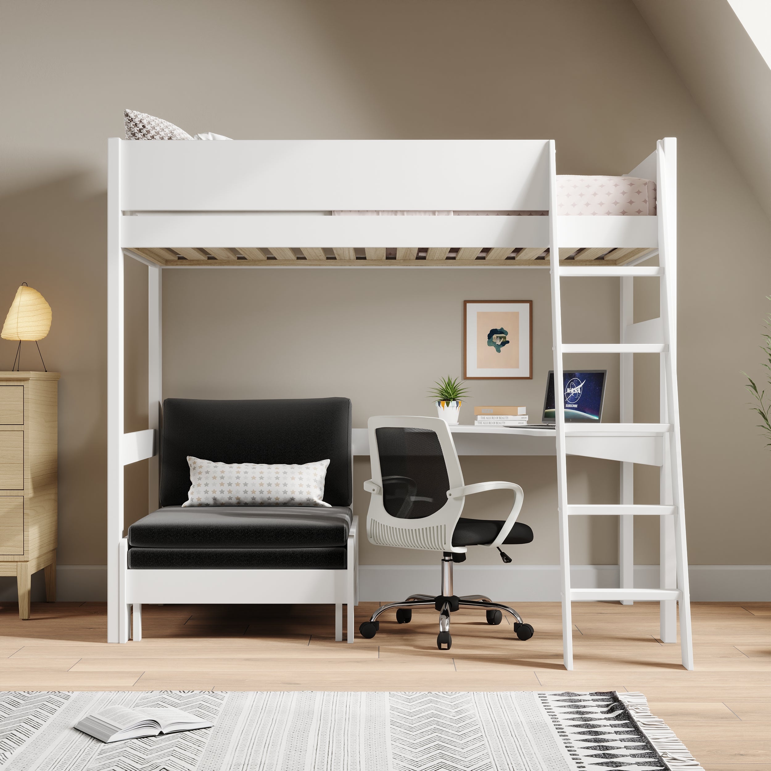 oxford-solid-pine-high-sleeper-with-desk-sofa-bed
