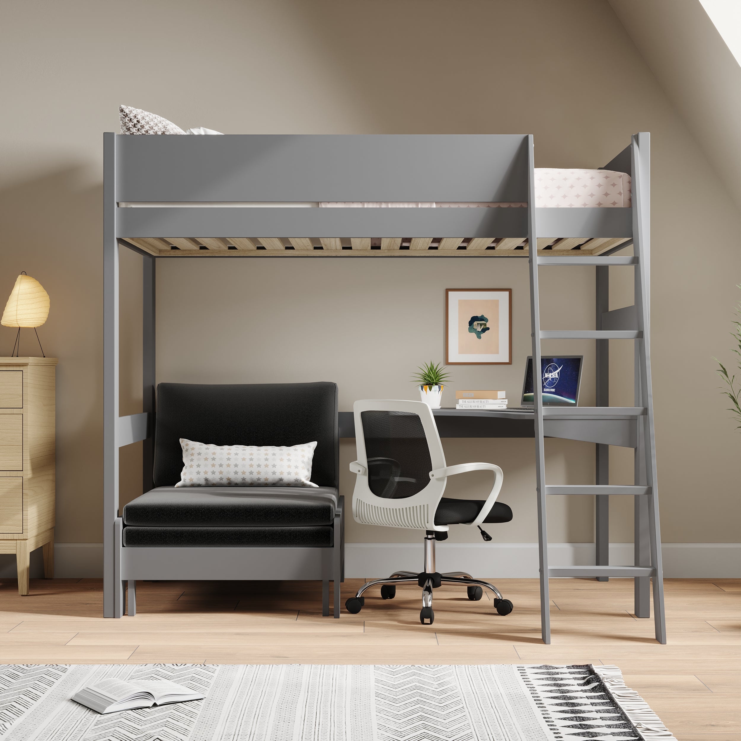 oxford-solid-pine-high-sleeper-with-desk-sofa-bed