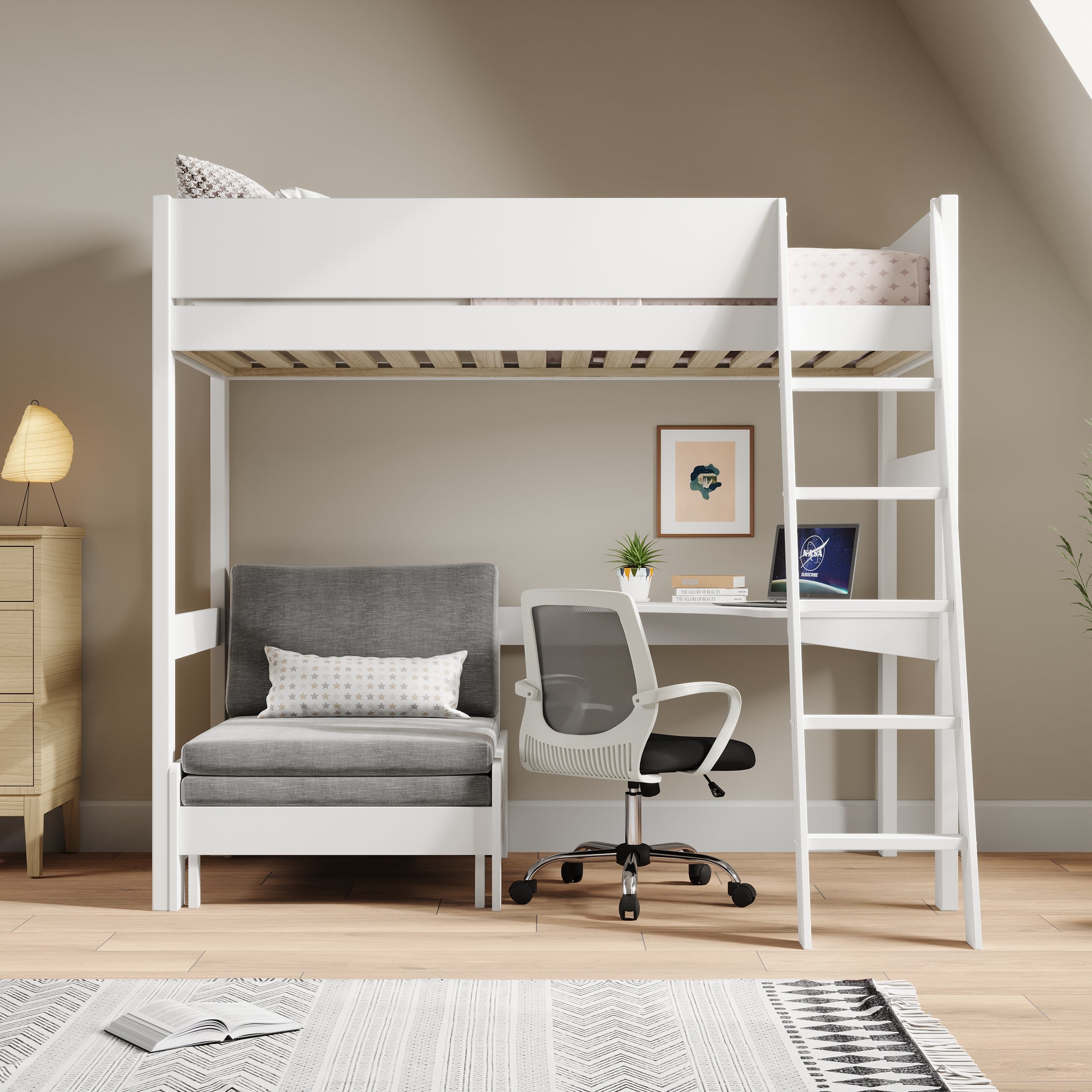oxford-solid-pine-high-sleeper-with-desk-sofa-bed