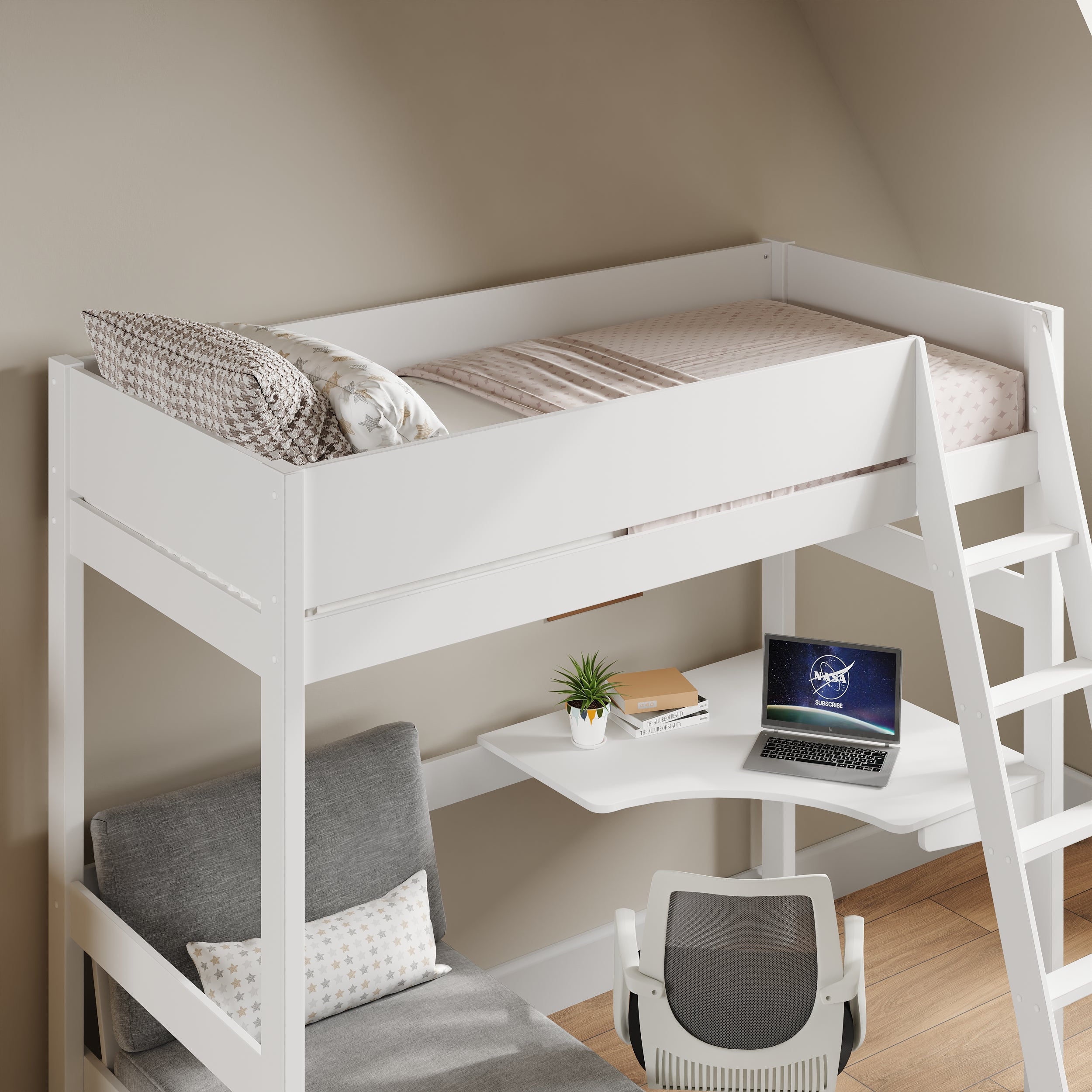 oxford-solid-pine-high-sleeper-with-desk-sofa-bed