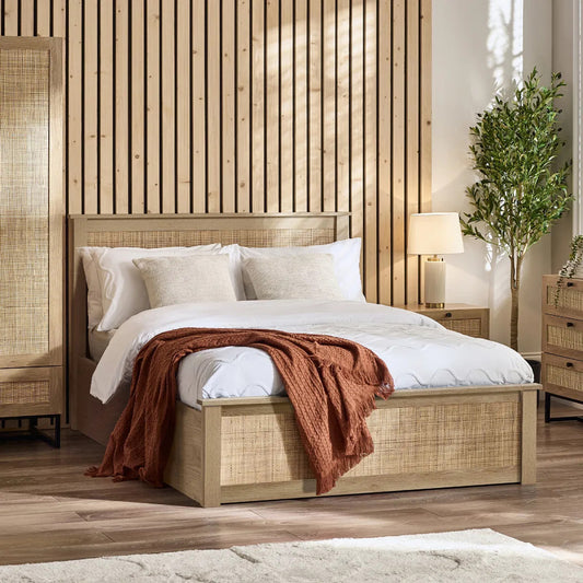 Padstow Oak Ottoman Bed