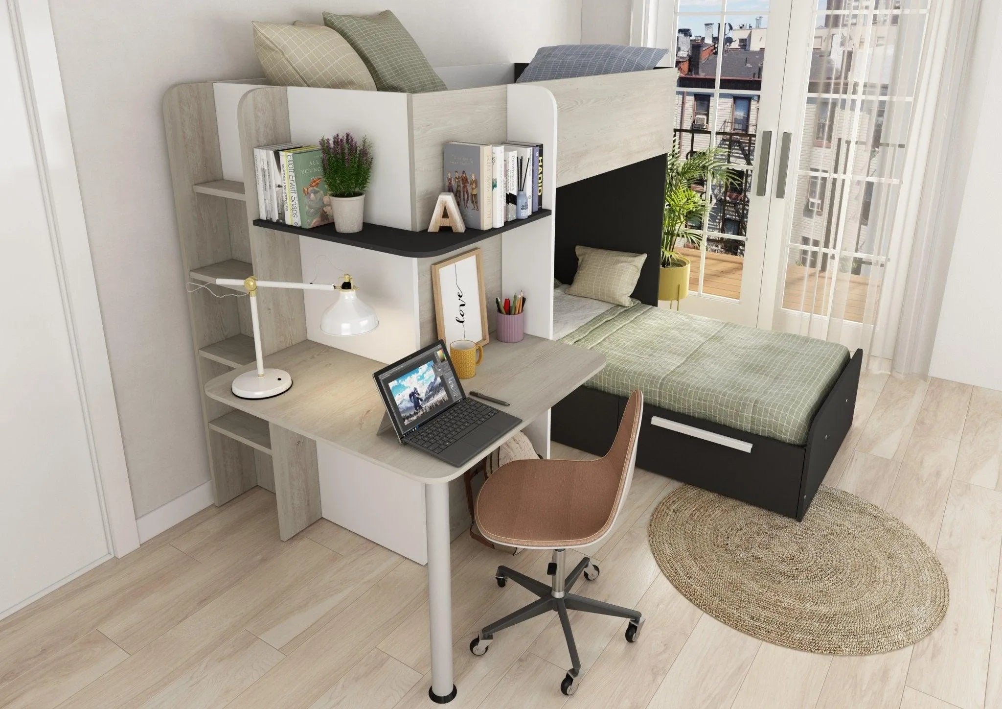 Palatino L Shaped Bunk Bed - Hover