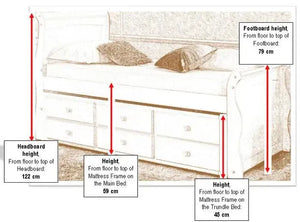 Pembroke Guest Bed - White