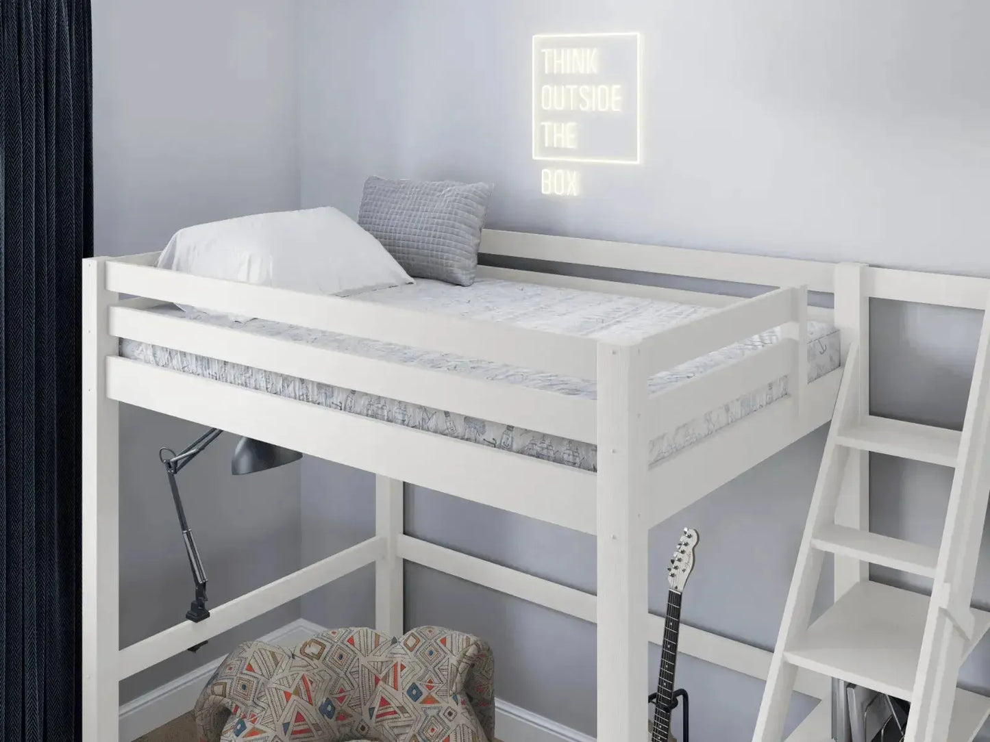 Penthouse Double Loft Bed with Staircase