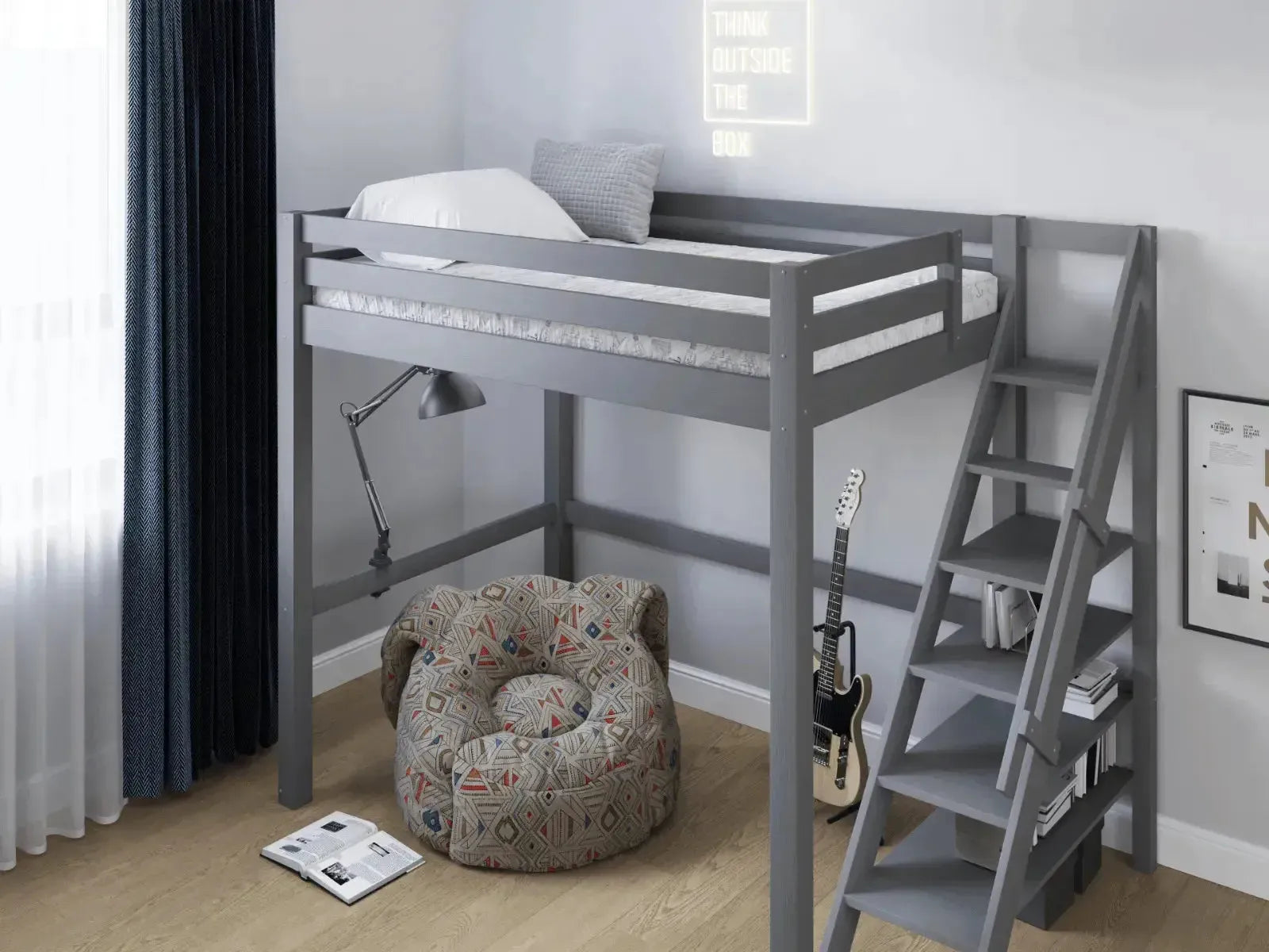 Penthouse Double Loft Bed with Staircase