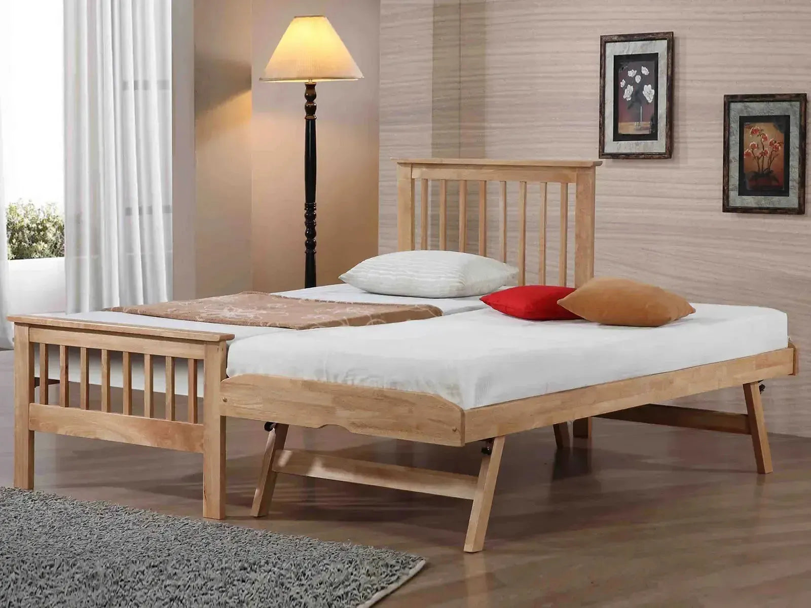 Pentre Wooden Guest Bed - Hover