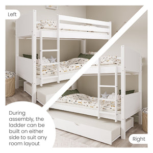 Pippa Detachable Bunk Bed with Pull-Out Trundle