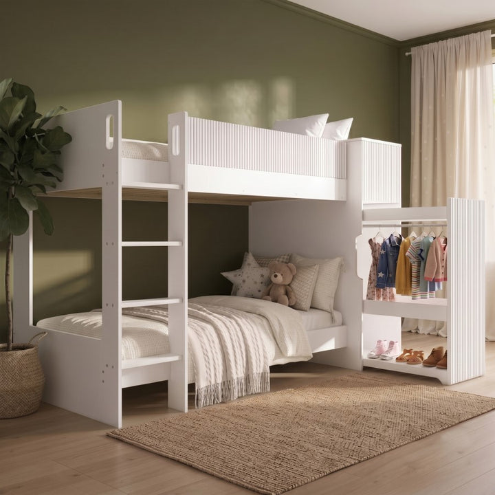 Mayfair Bunk Bed with Pull-Out Wardrobe & Storage