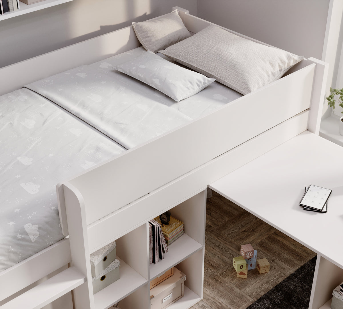 winchester-solid-pine-mid-sleeper-with-storage-desk