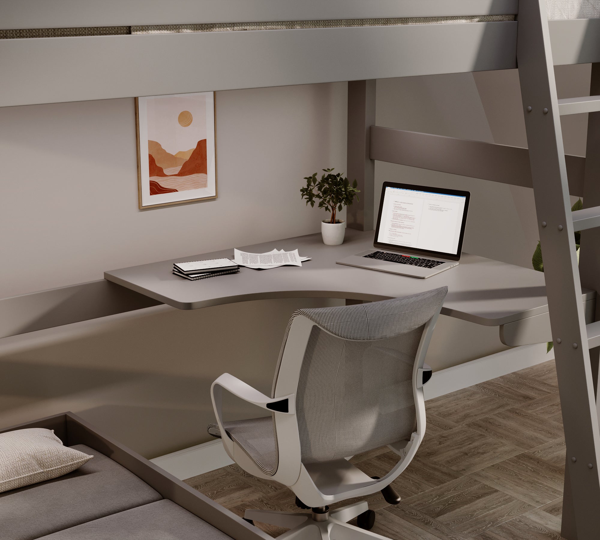 oxford-solid-pine-high-sleeper-with-desk-sofa-bed