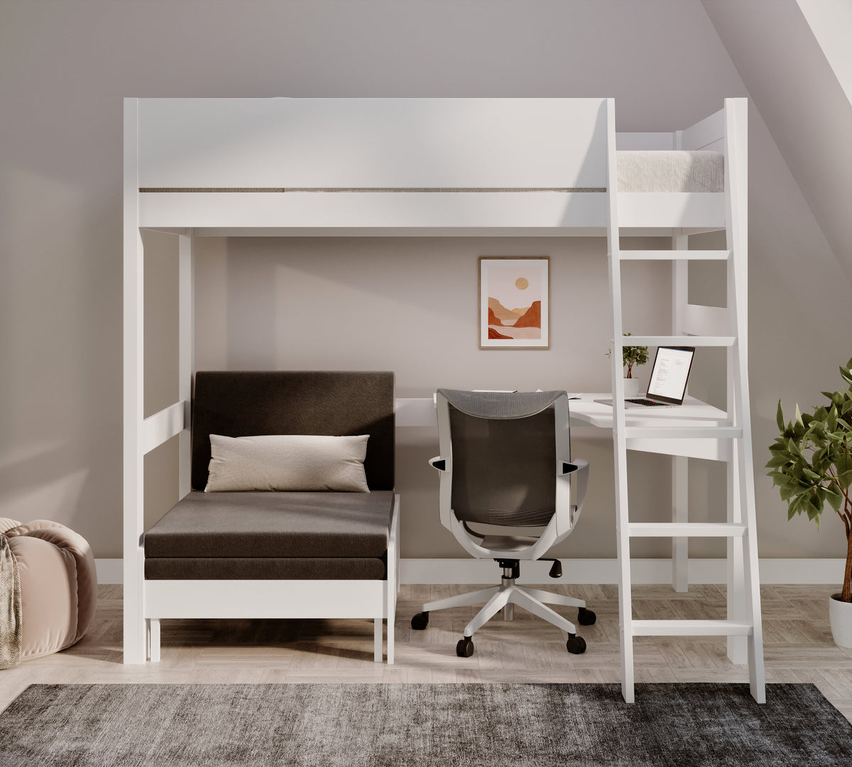 oxford-solid-pine-high-sleeper-with-desk-sofa-bed