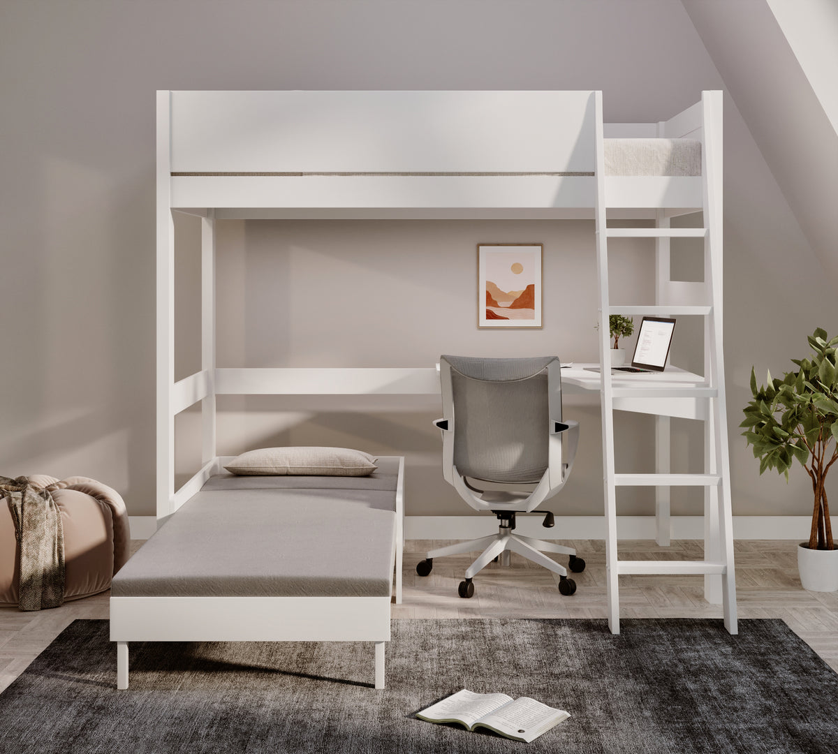 oxford-solid-pine-high-sleeper-with-desk-sofa-bed