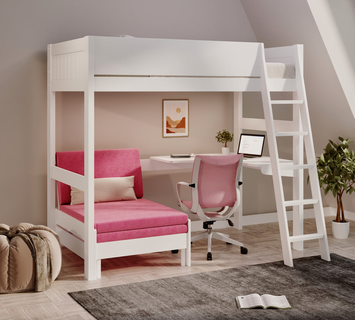 oxford-solid-pine-high-sleeper-with-desk-sofa-bed