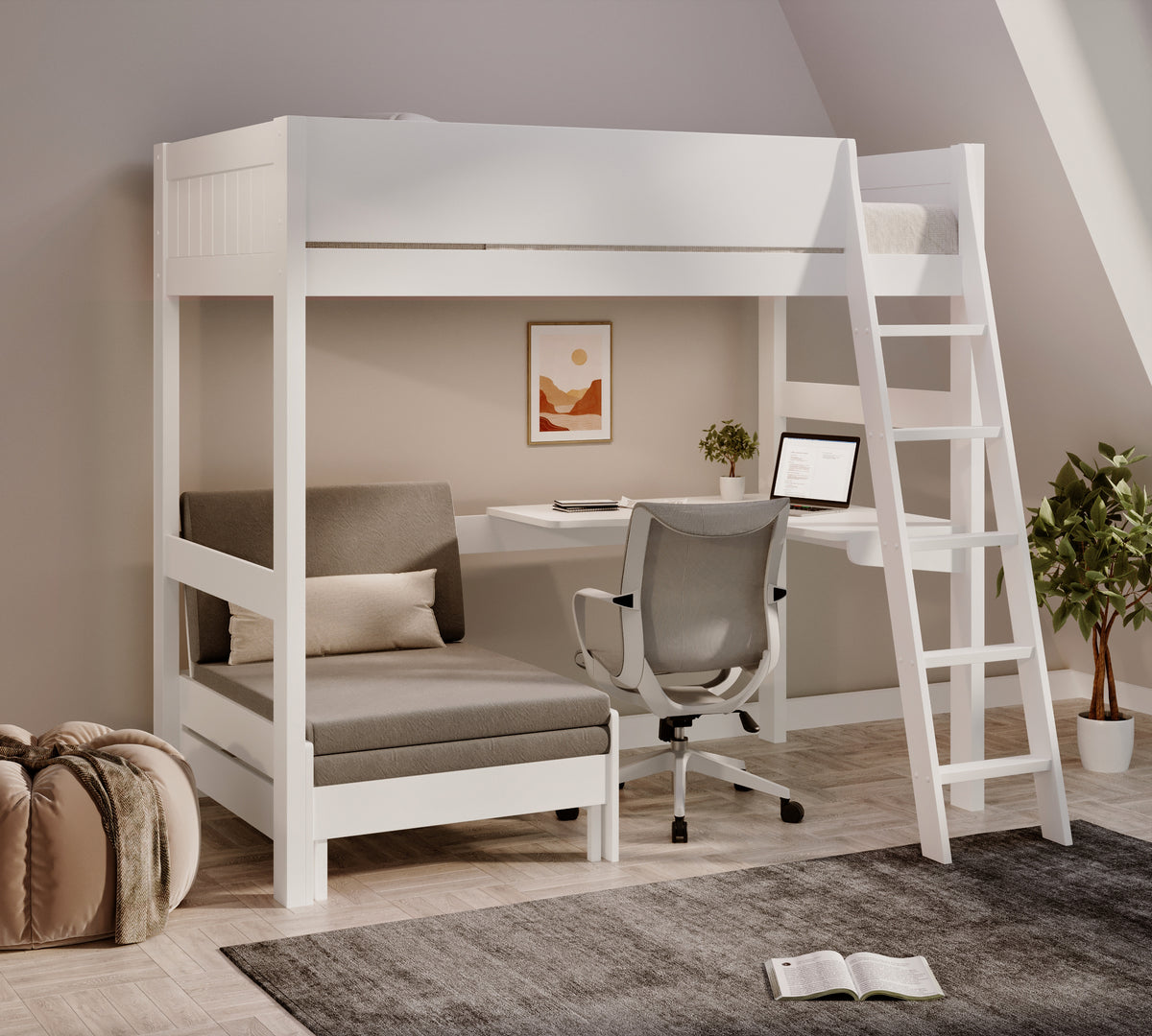 oxford-solid-pine-high-sleeper-with-desk-sofa-bed