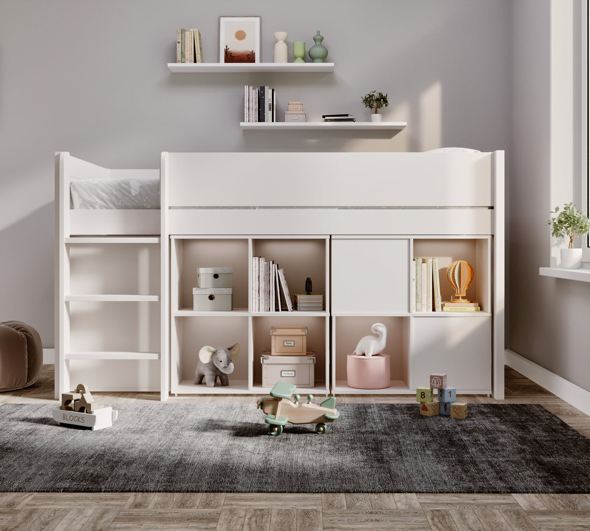 winchester-solid-pine-mid-sleeper-with-storage-desk