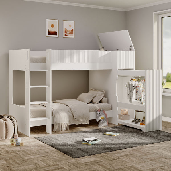 Mayfair Bunk Bed with Pull-Out Wardrobe & Storage