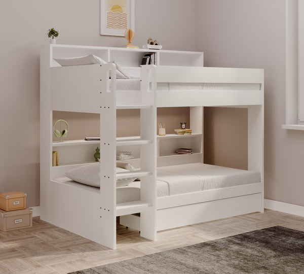 Henley Storage Bunk Bed with Shelves