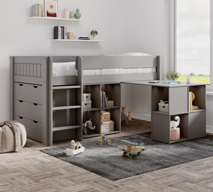 Winchester Solid Pine Storage Mid Sleeper