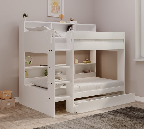 Henley Storage Bunk Bed with Shelves