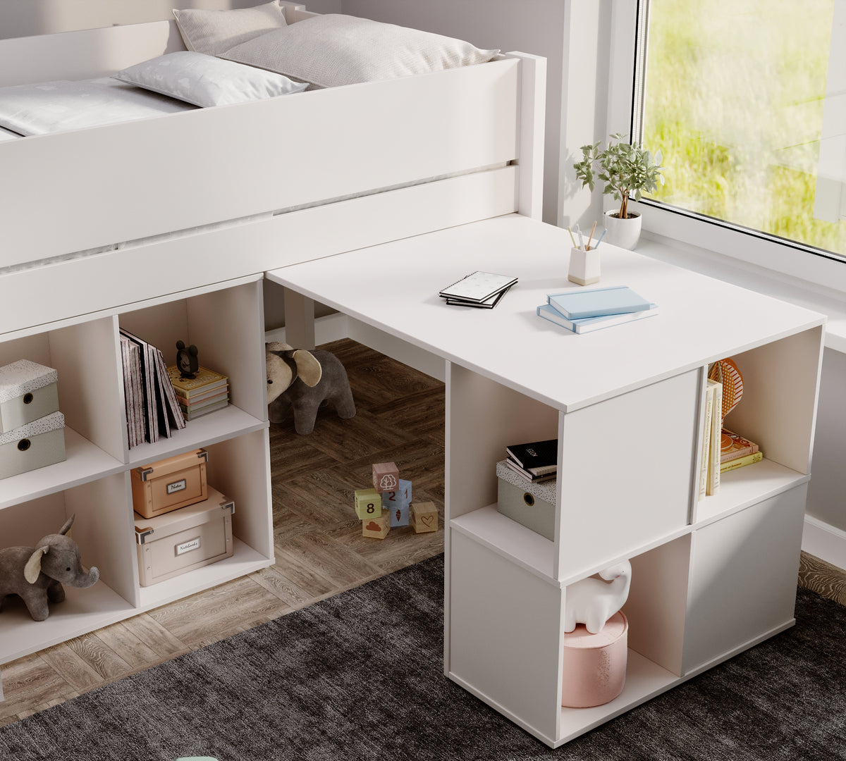 winchester-solid-pine-mid-sleeper-with-storage-desk