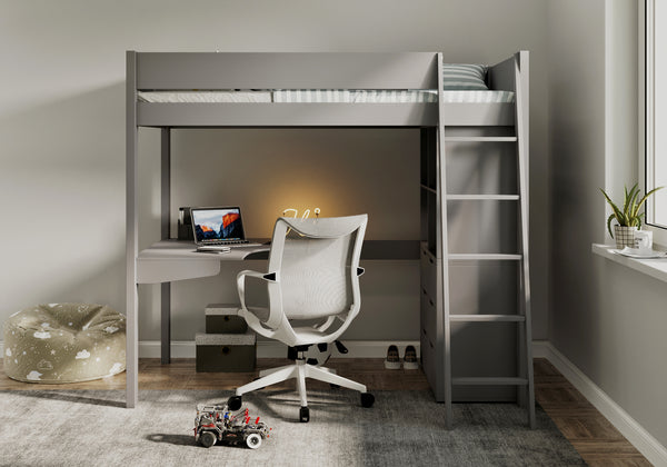 Cambridge High Sleeper Bed with Desk & Storage