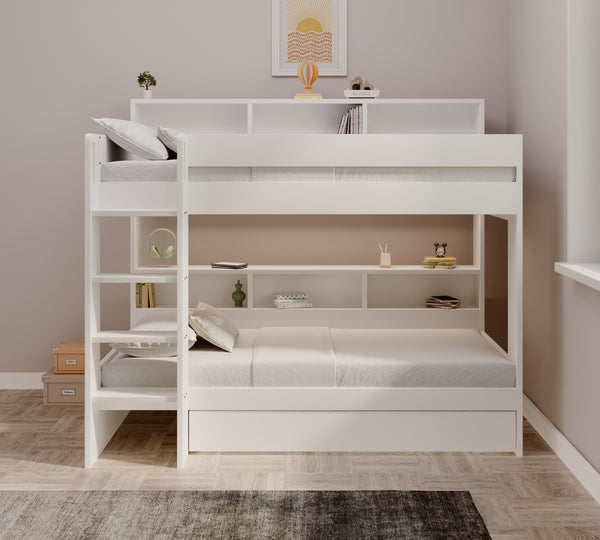 Henley Storage Bunk Bed with Shelves