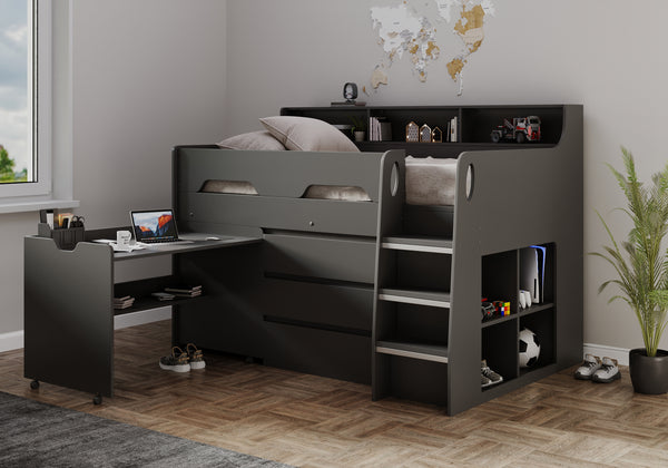 Phoenix Storage Mid Sleeper Cabin Bed