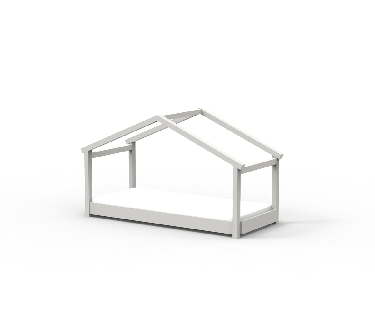 Mathy by Bols Star Light House Bed in Pearl Grey