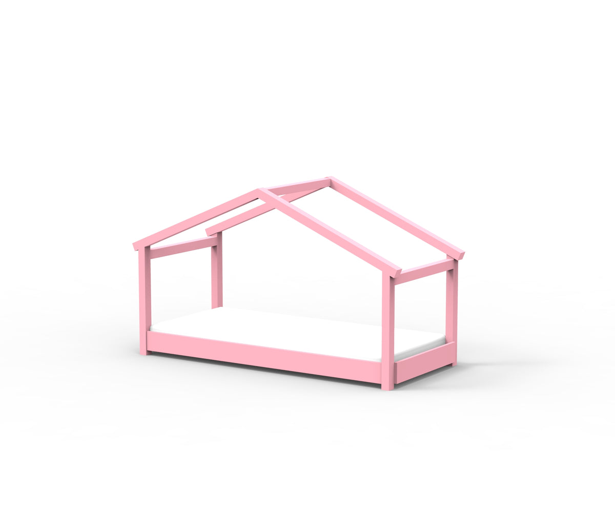 Mathy by Bols Star Light House Bed in Very Light Pink