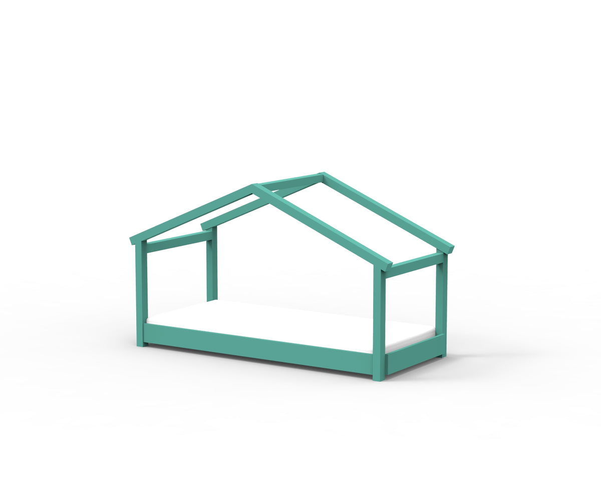 Mathy by Bols Star Light House Bed in Light Green