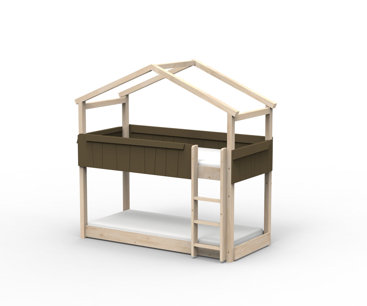 Mathy by Bols Star Light House Bunk Bed in Artichoke