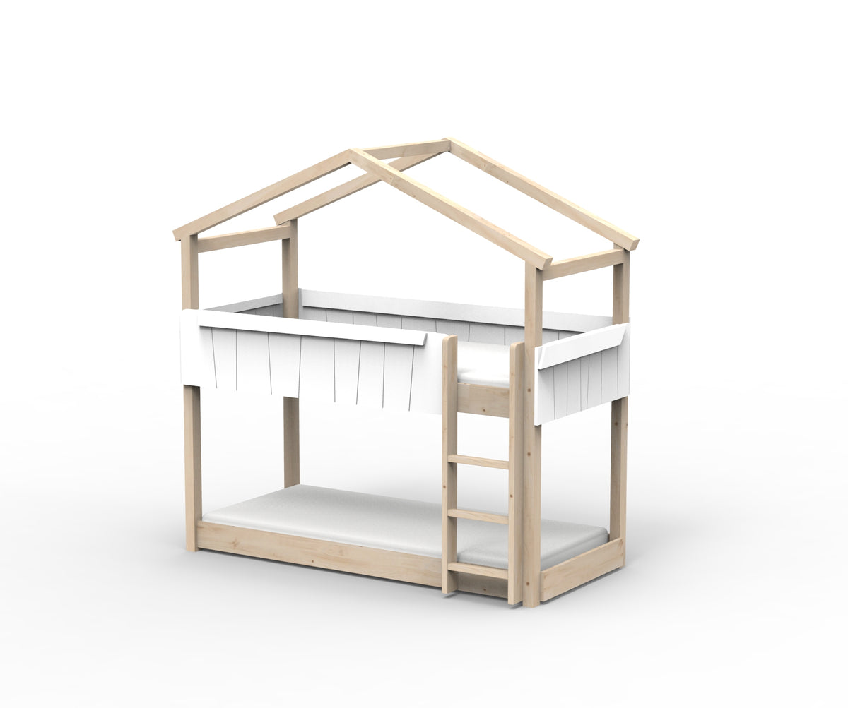 Mathy by Bols Star Light House Bunk Bed in White