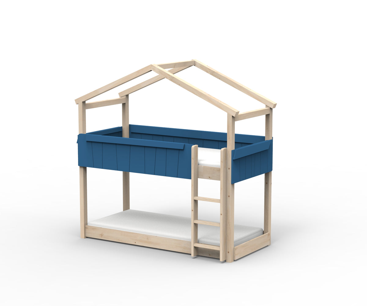 Mathy by Bols Star Light House Bunk Bed in Atlantic Blue