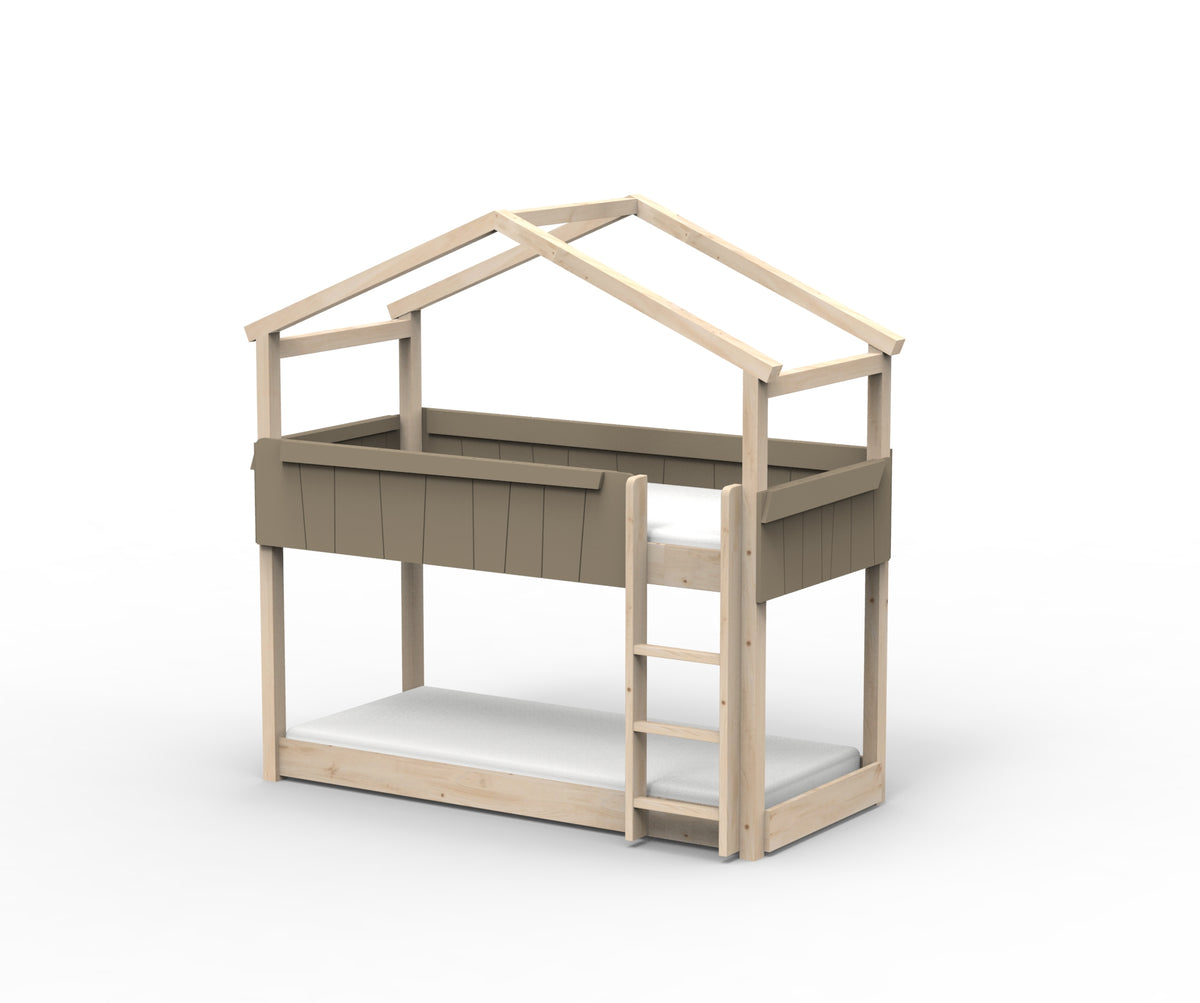 Mathy by Bols Star Light House Bunk Bed in Linen