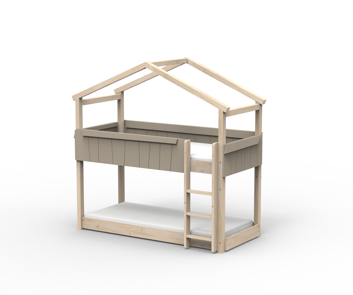 Mathy by Bols Star Light House Bunk Bed in Taupe