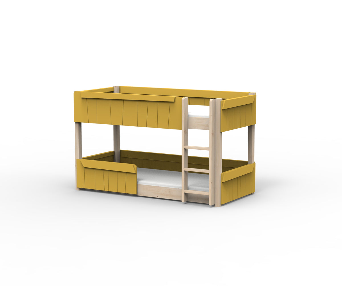 Mathy by Bols Star Light Montessori Low Bunk Bed in Ochre