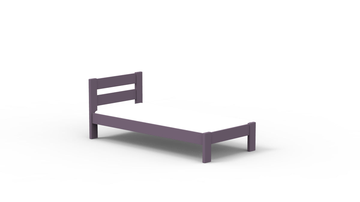 Mathy by Bols Dominique Stéphane Solid Pine Bed in Cuberdon Purple