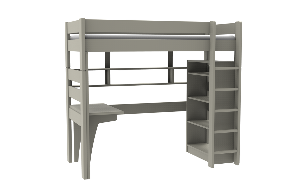 Mathy by Bols Dominique 186 Separable High Sleeper in Moss Grey