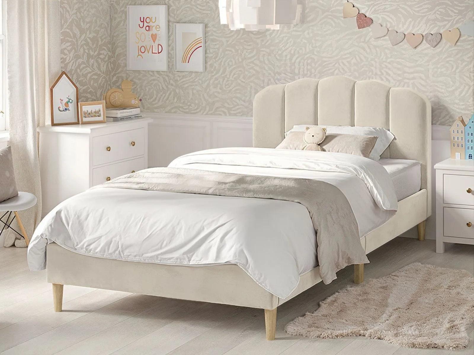 scallop-velvet-beige-bed-frame
