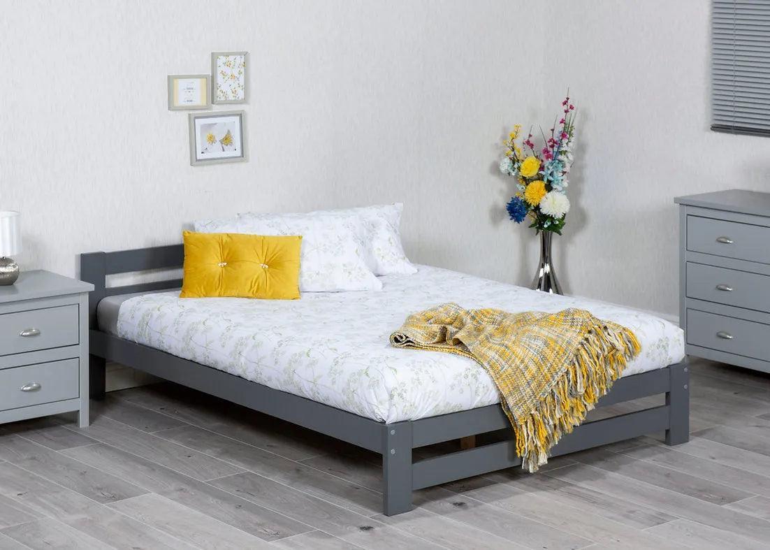 Scandi Wooden Bed Frame - Hover