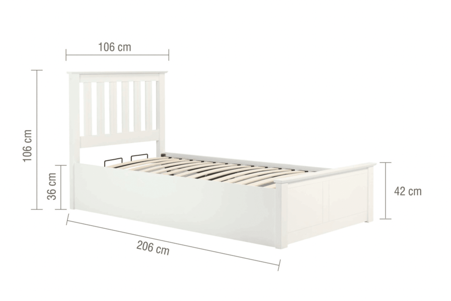 The Solis Ottoman Single Bed - Millie & Jones