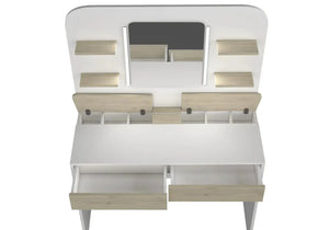 Secret Vanity Table Oak/White