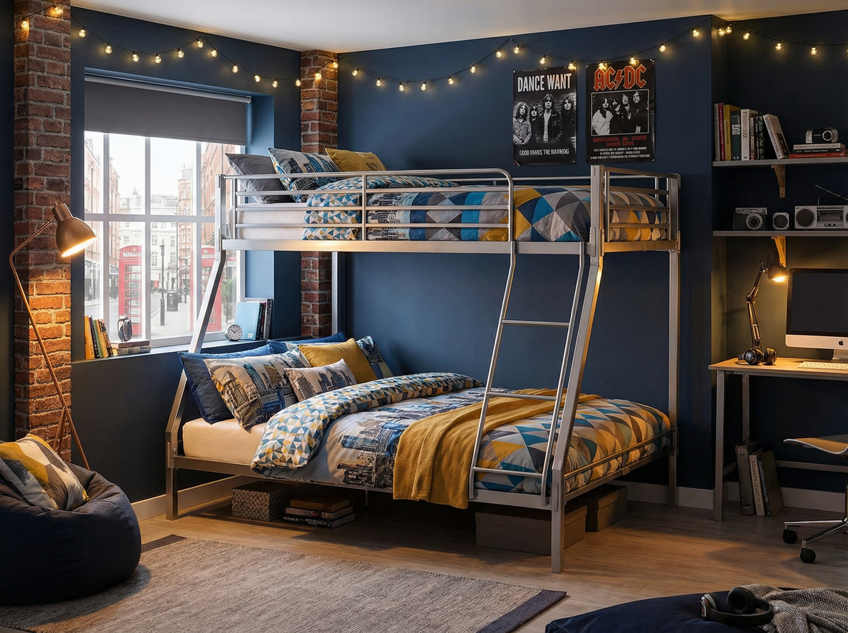 Skyline Metal Triple Bunk Bed