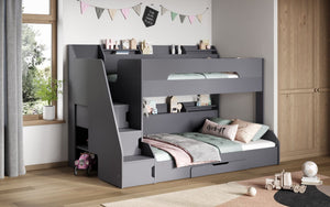 Slick Staircase Triple Bunk Bed