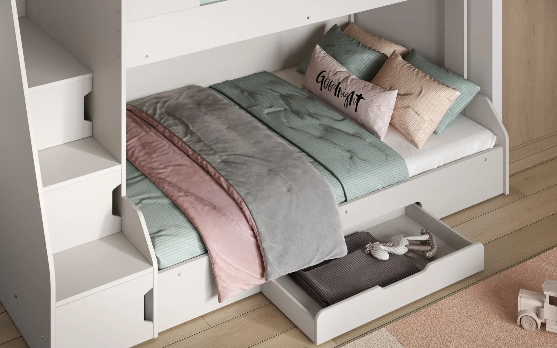 slick-staircase-triple-white-bunk-bed