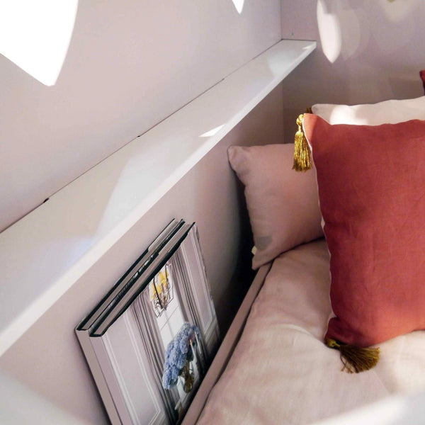 Small Double Carriage Bed with Storage Drawers