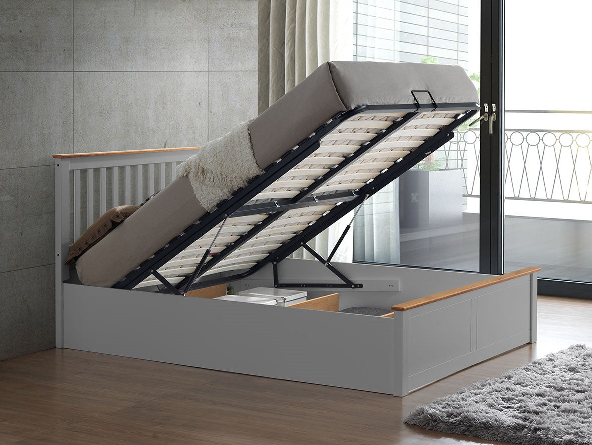 Solis Ottoman Wooden Bed