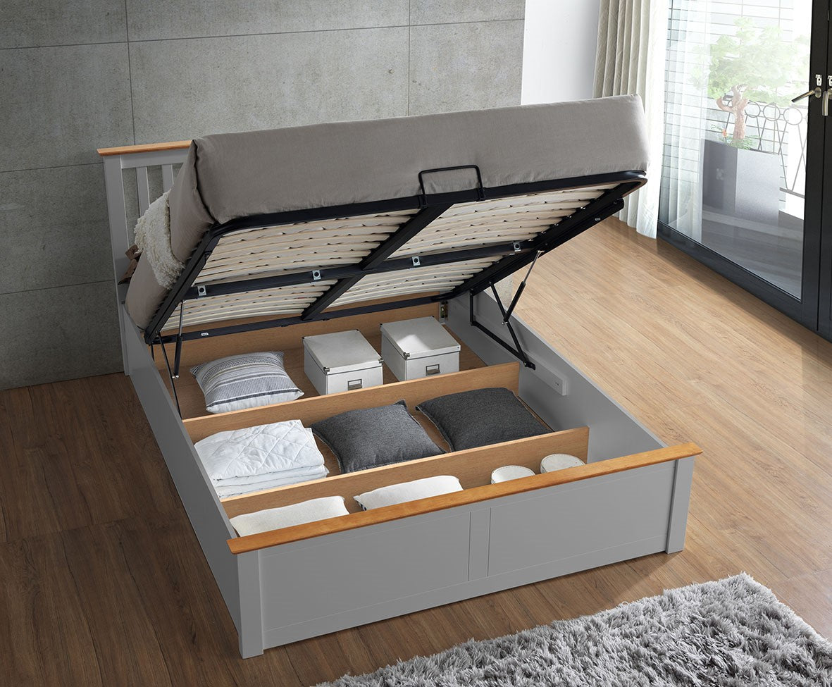 Solis Ottoman Wooden Bed