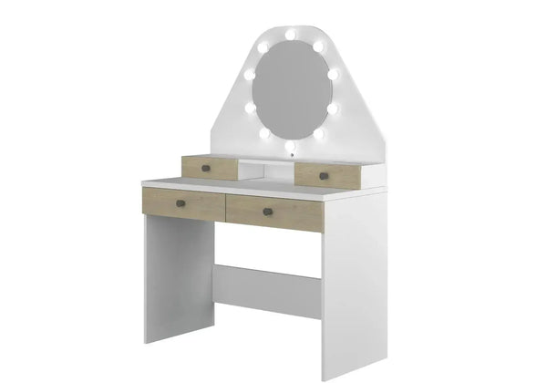 Star Vanity Table Oak/White